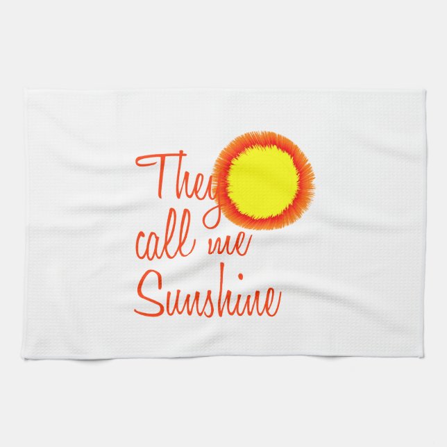 Sie nennen mich Sunshine Geschirrtuch (Horizontal)