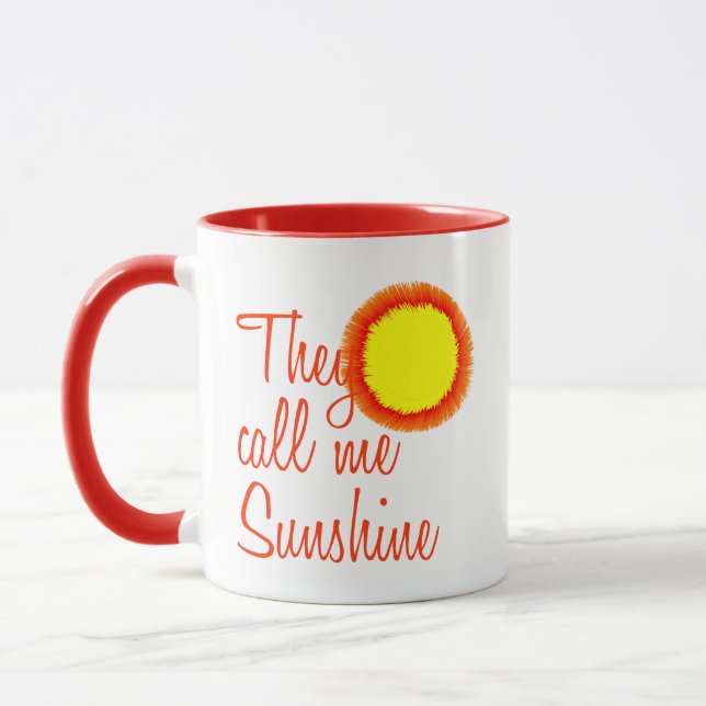 Sie nennen mich Sunshine Tasse (Links)