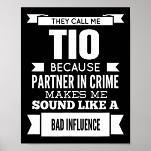 Sie nennen mich Tio Mexican Spanish Onkel Poster