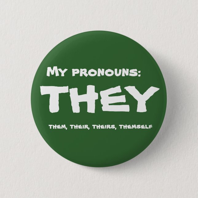 Sie oder Custom Pronoun Button (Vorderseite)