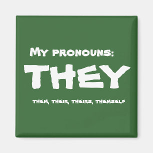 Sie oder Custom Pronoun Magnet