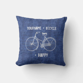 Sie plus Fahrrad entsprechen den glücklichen Kissen Für Draußen