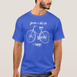 Sie plus Fahrrad sind auch glücklich antikes Rad F T-Shirt<br><div class="desc">Passen Sie dieses antike Fahrradbild an und lass jedem,  dass Sie Ihr Fahrrad Liebe wissen. Das ist ein wunderbares Geschenk für Radfahrer,  Fitness-Fans oder ökologisch gesinnte Freunde oder Familie.</div>