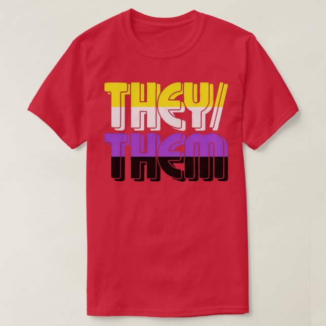 Sie Pronouns T-Shirt (Design vorne)