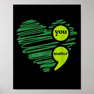 Sie psychische Gesundheit Bewusstsein Inspirierend Poster