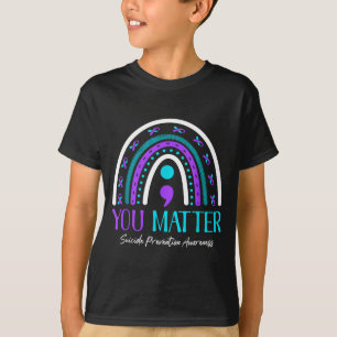 Sie Regenbogen Psychische Gesundheit Suizidprävent T-Shirt