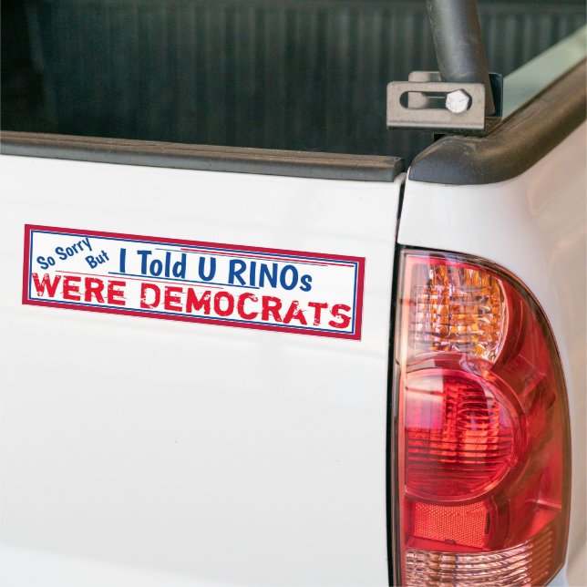 Sie RINOS waren Demokraten Autoaufkleber (Auf Lkw)