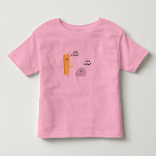 Sie rocken, Sie regieren Kleinkinderringer-Abschla Kleinkind T-shirt