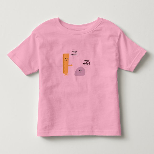 Sie rocken, Sie regieren Kleinkinderringer-Abschla Kleinkind T-shirt (Vorderseite)