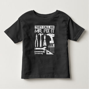 Sie rufen mich Vater-Vater Herr-Fix It Funny Kleinkind T-shirt