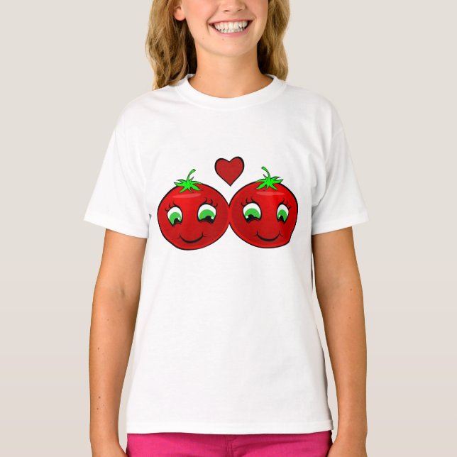 Sie sagen "Tomato Liebe" T-Shirt (Vorderseite)