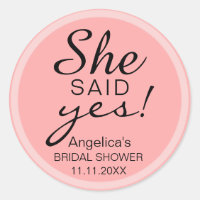 "SIE SAGTE JA" Brautparty Pink Envelope Gunst