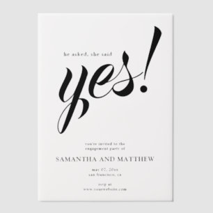 Sie sagte Ja Einfache Engagement Party