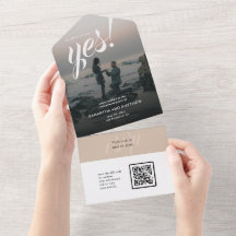 Sie sagte ja Engagement Partei QR-Code UAWG