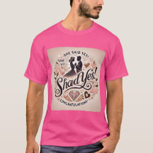 Sie sagte ja Shirt | Verlobung Celebration T-Shirt