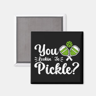 Sie schauen auf Pickle Pickleball Player Funny Magnet