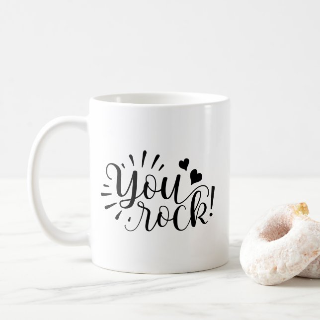 Sie schaukeln Kaffee-Tasse Kaffeetasse (Mit Donut)