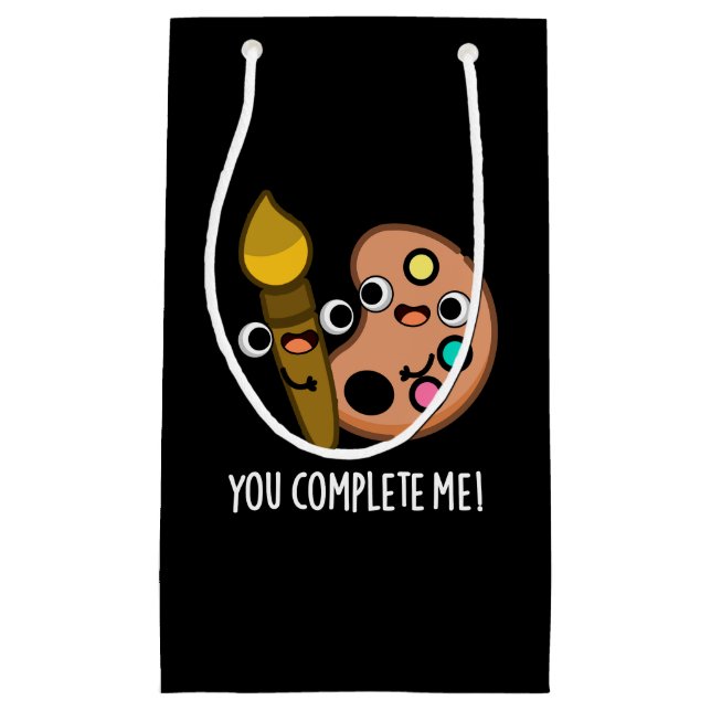 Sie schließen mich Funny Artist Puff Dark BG Kleine Geschenktüte (Vorderseite)