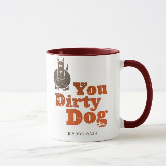 Sie schmutziger Hund - Kaffee-Tasse Tasse (Rechts)