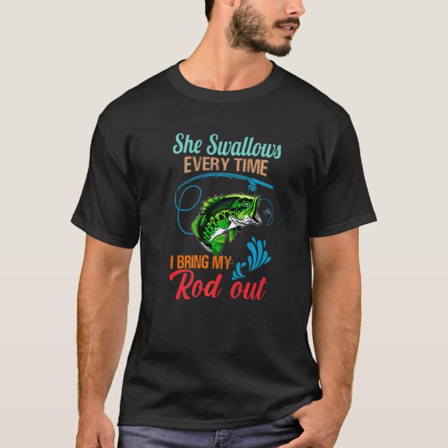 Sie schwänzt jedes Mal, wenn ich meine Runde aus d T-Shirt (Vorderseite)