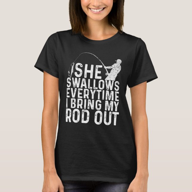 Sie schwänzt jedes Mal, wenn ich meine Runde raus  T-Shirt (Vorderseite)