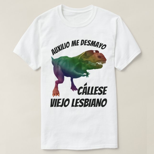 Sie schweigen sich Alt Lesbiano T-Shirt (Design vorne)