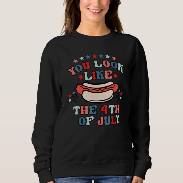 Sie sehen aus wie die patriotische Flagge der USA  Sweatshirt (Vorderseite)