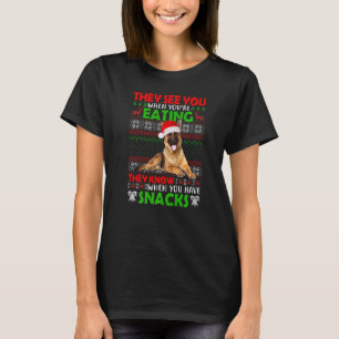 Sie sehen dich, wenn du deutschen Hirtenhuhn isst T-Shirt
