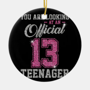 Sie sehen einen Offiziellen 13 Teenager Keramik Ornament