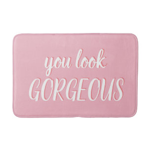 Sie sehen GORGEOUS in rosa aus Badematte