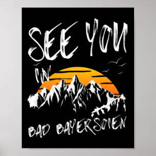 Sie sehen in Bad Bayersoien Deutschland Urlaubsski Poster