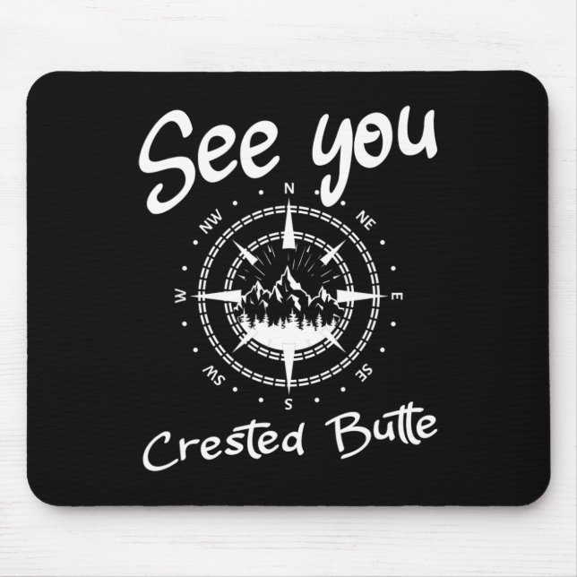 Sie sehen in Crested Butte Usa Vacation Ski Comp Mousepad (Vorne)