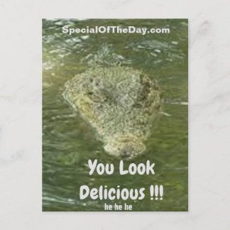 Sie sehen köstliche Fun Postkarte