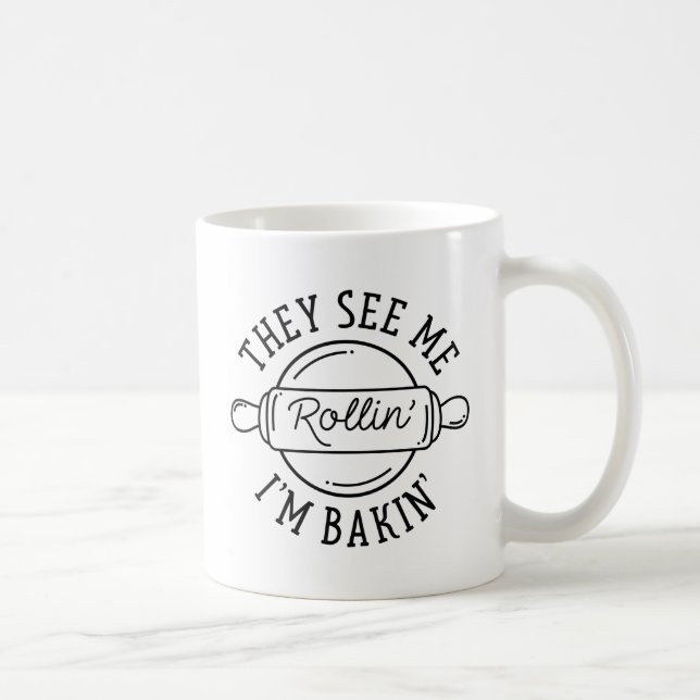 Sie sehen Me Rollin" Kaffeetasse (Rechts)
