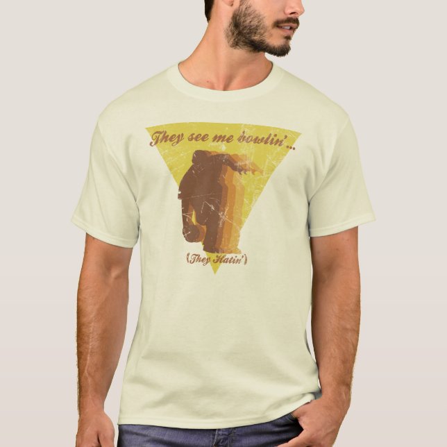 Sie sehen mich Bowlin Vintages Shirt (Vorderseite)
