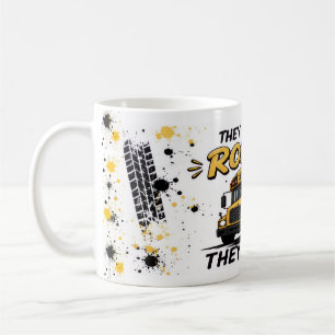 Sie sehen mich lustig rollenden Busfahrer Kaffeeta Kaffeetasse