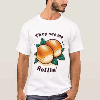Sie sehen mich Rollin' lustigen Erntedank T-Shirt