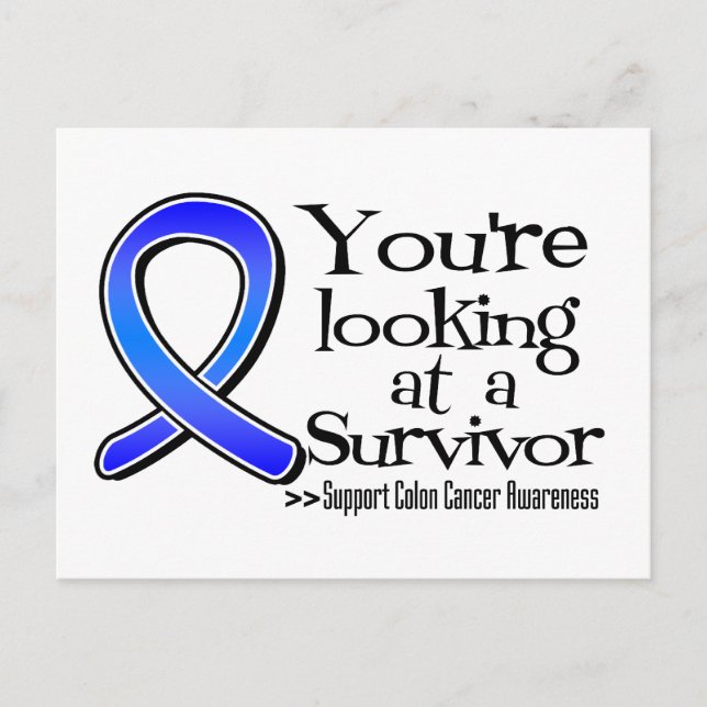 Sie sehen sich einen Colon Cancer Survivor an Postkarte (Vorderseite)