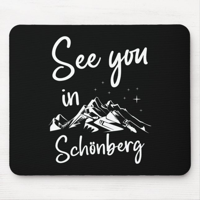 Sie sehen sich in Schönberg Deutschland Ferienski Mousepad (Vorne)