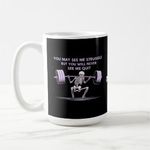 Sie sehen vielleicht, wie ich kämpfe, aber ich wer kaffeetasse