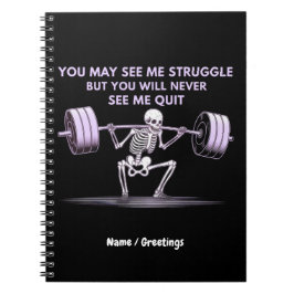 Sie sehen vielleicht, wie ich kämpfe, aber ich wer notizblock