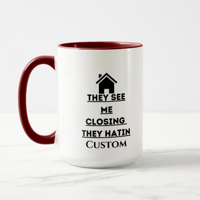 Sie sehen, wie ich echte Anwesen Agent zwei Töne s Tasse (Links)