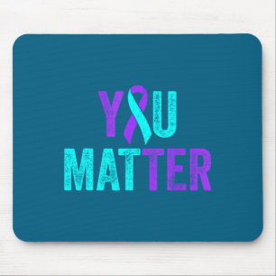 Sie Selbstmordprävention Türkis Lila Bewusstsein R Mousepad