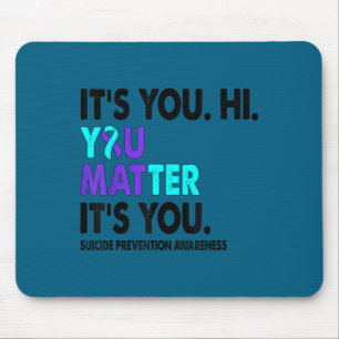Sie Selbstmordpräventionsbewusstsein Türkis Lila B Mousepad