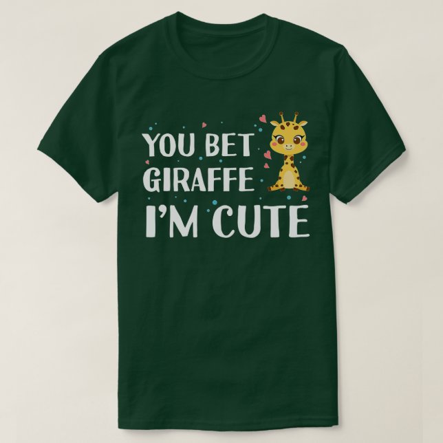 Sie setzen Giraffe ich bin Niedlich - Giraffe Zoo  T-Shirt (Design vorne)