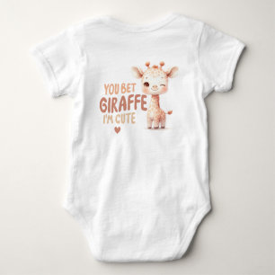 Sie setzen Giraffe, ich bin Niedlicher Baby-T - Sh Baby Strampler