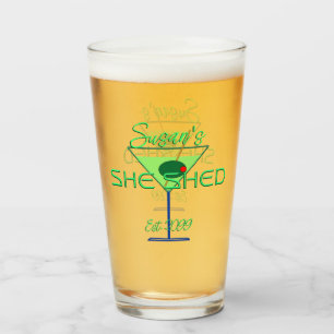 Sie Shed Pub Pint Beer Glasses Trinkbehälter Glas