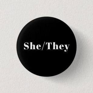 Sie, sie bevorzugten Geschlecht Pronouns Lgbtq Pri Button