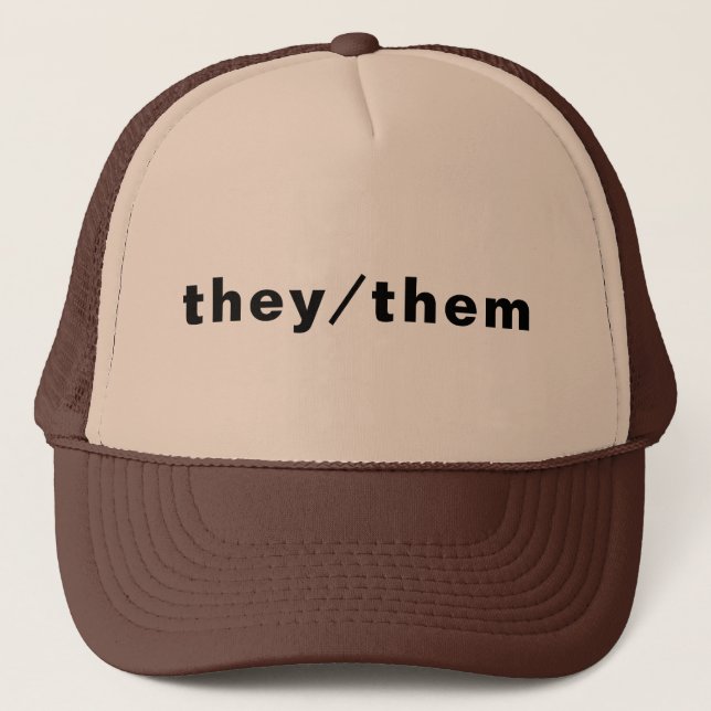 Sie, sie Geschlecht Pronouns Lgbtq Gay Pride moder Truckerkappe (Vorderseite)