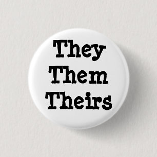 Sie/sie/ihr Pronomen-Knopf Button